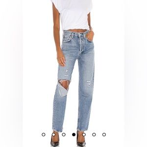 NWT Agolde 90’s pinch waist high rise straight size 24
